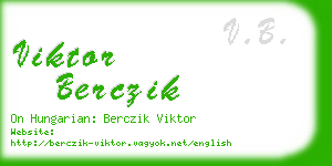 viktor berczik business card